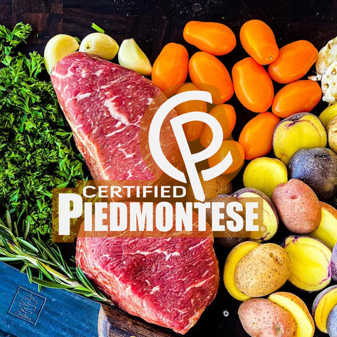 Grass Fed, Grass Finished Certified Piedmontese Beef