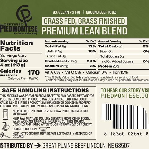 93% Lean Grass Fed Ground Beef Box