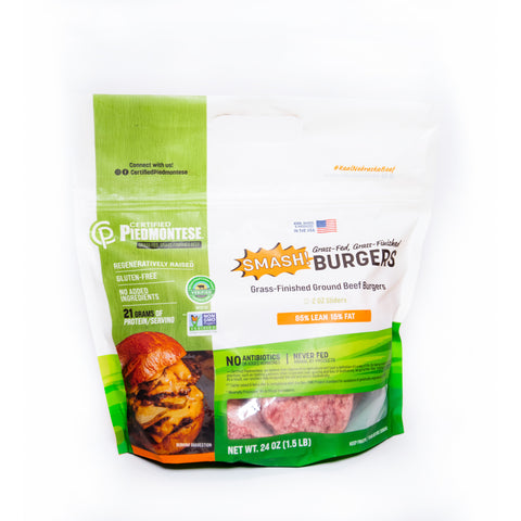 Grass Fed Ground SMASH Burgers