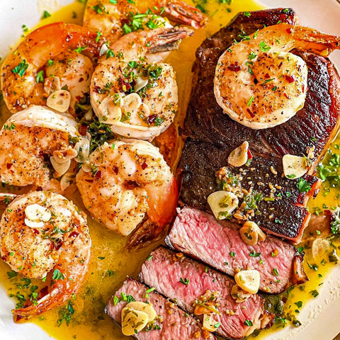 Garlic Butter Surf and Turf