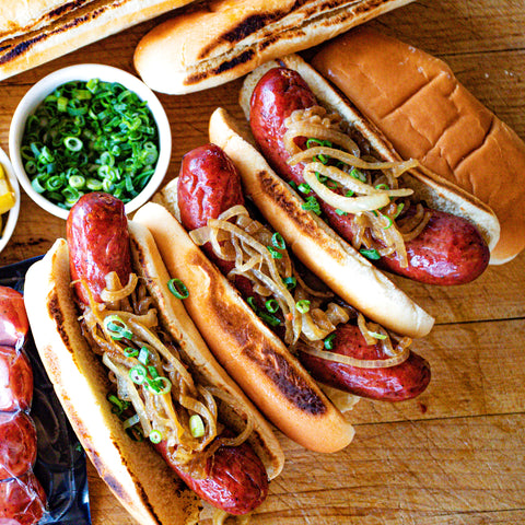 Horseradish and Pepperjack Cheese Beef Bratwurst