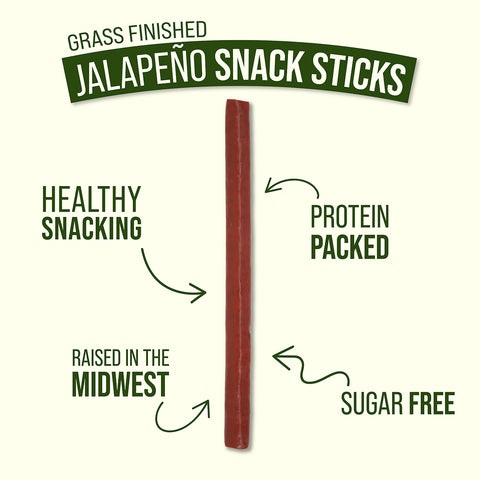 All Natural Jalapeño Beef Snack Sticks