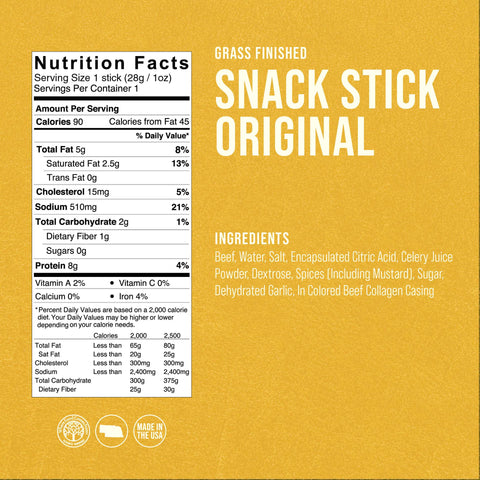 All Natural Original Beef Snack Sticks