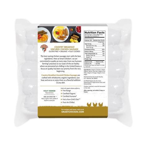 Organic Country Breakfast Uncured Chicken Sausage