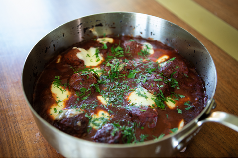 Oven-Roasted Meatballs with Tomato Sauce