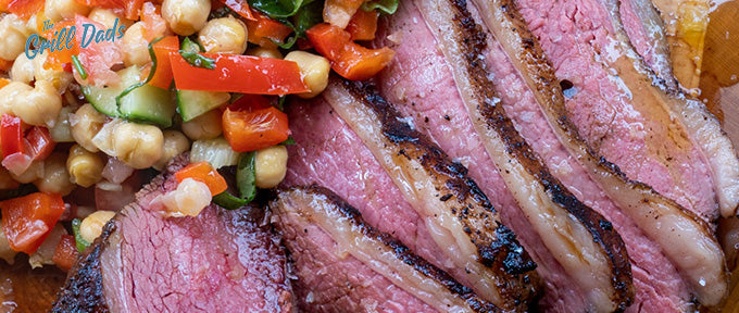 Picanha Steak with Tomato Cucumber Salad