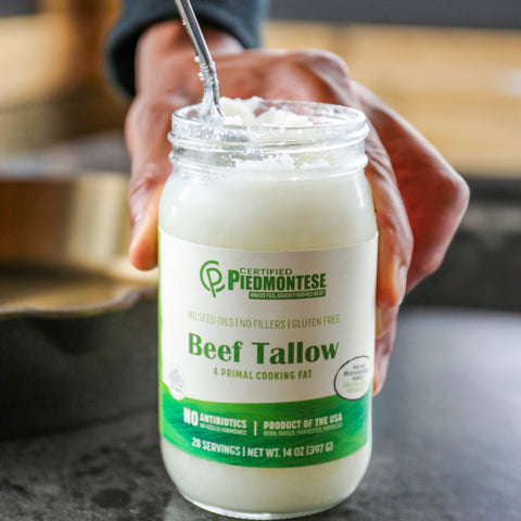 Non-GMO, Regeneratively Raised, Grass-Fed, Grass-Finished Beef Tallow