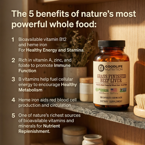 Pasture Raised, Grass Finished Beef Liver Supplement