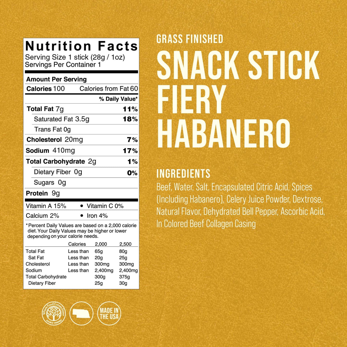 
                  
                    24 All Natural Fiery Habanero Beef Snack Sticks
                  
                