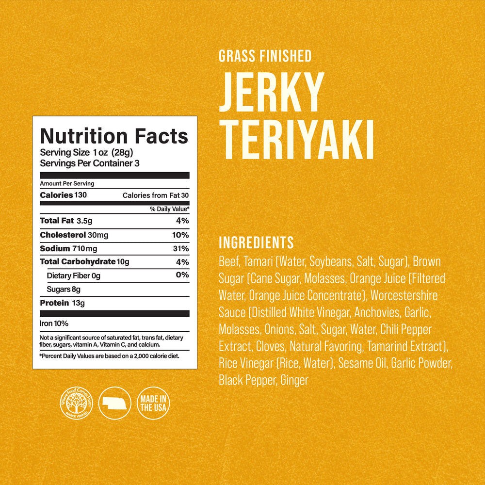 
                  
                    4 All Natural Teriyaki Beef Jerky (3oz.)
                  
                
