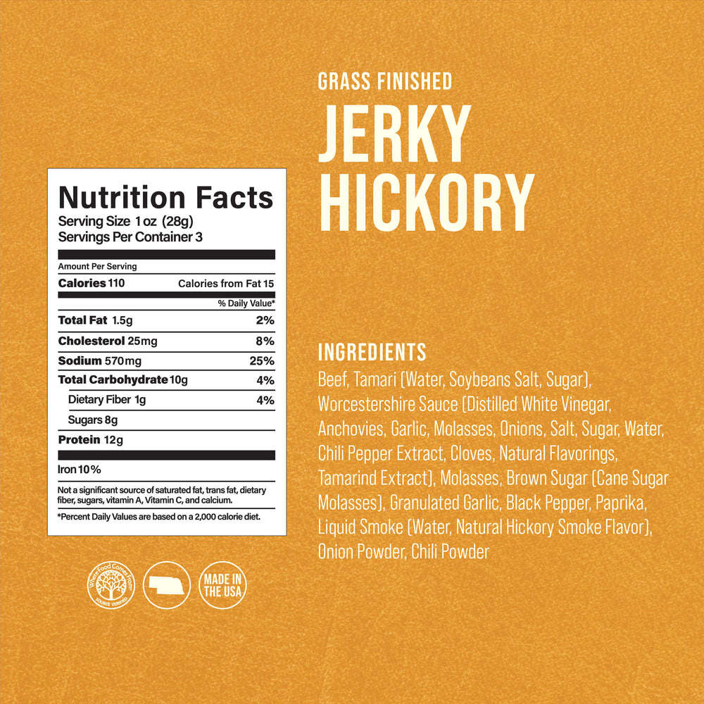 
                  
                    4 All Natural Hickory Beef Jerky (3oz.)
                  
                
