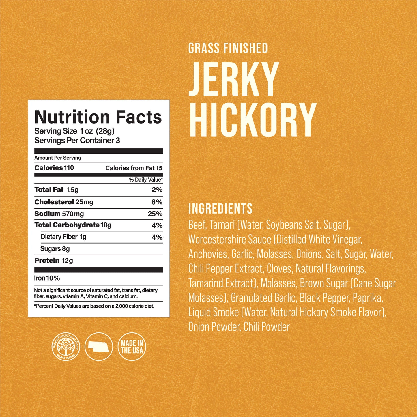 
                  
                    12 All Natural Hickory Beef Jerky (3oz.)
                  
                