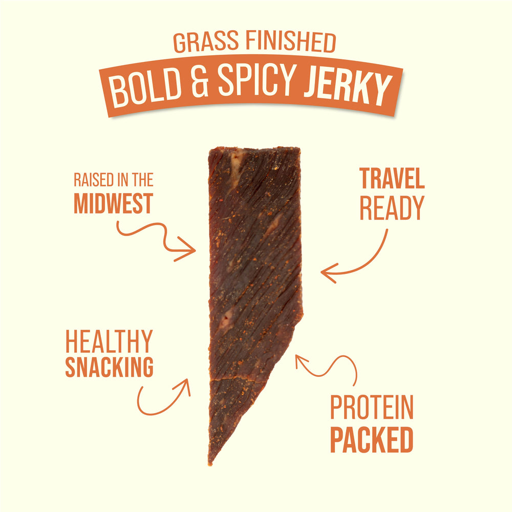 
                  
                    12 All Natural Bold & Spicy Beef Jerky (3oz.)
                  
                