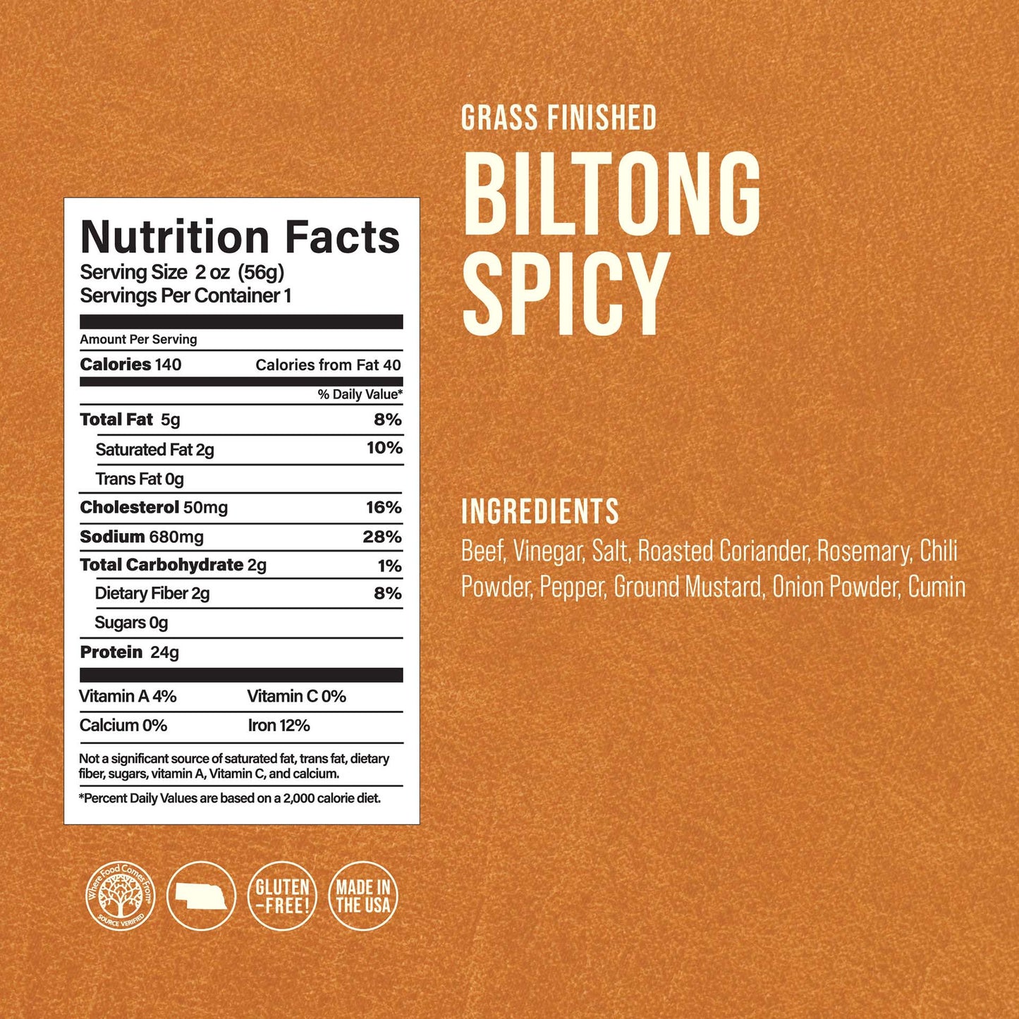 
                  
                    Spicy Beef Biltong (2oz.)
                  
                