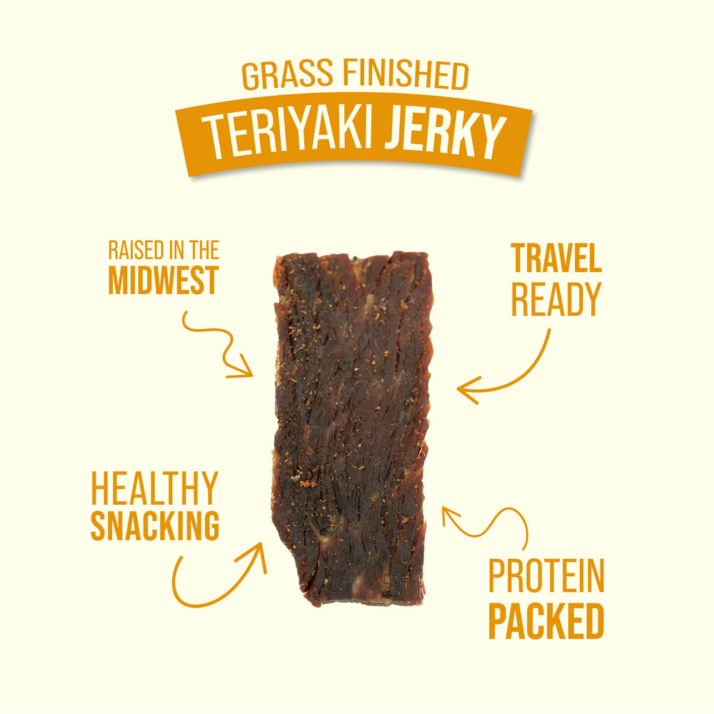 
                  
                    12 All Natural Teriyaki Beef Jerky (3oz.)
                  
                